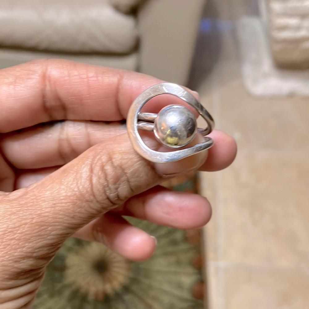 Unique, Authentic, Heavy, Sterling Silver Ring